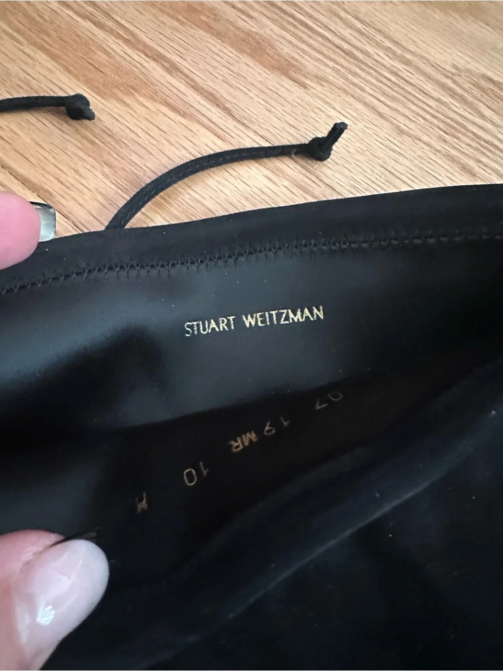Stuart Weitzman Black Suede Over-the-Knee High Heel Boots